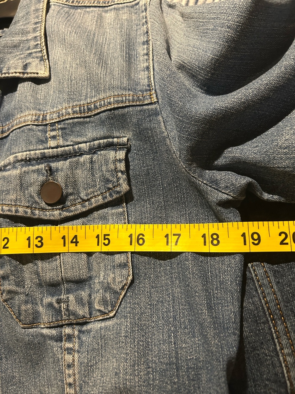 Kut from the Kloth Blue Denim Jean Jacket - Picture 8 of 8